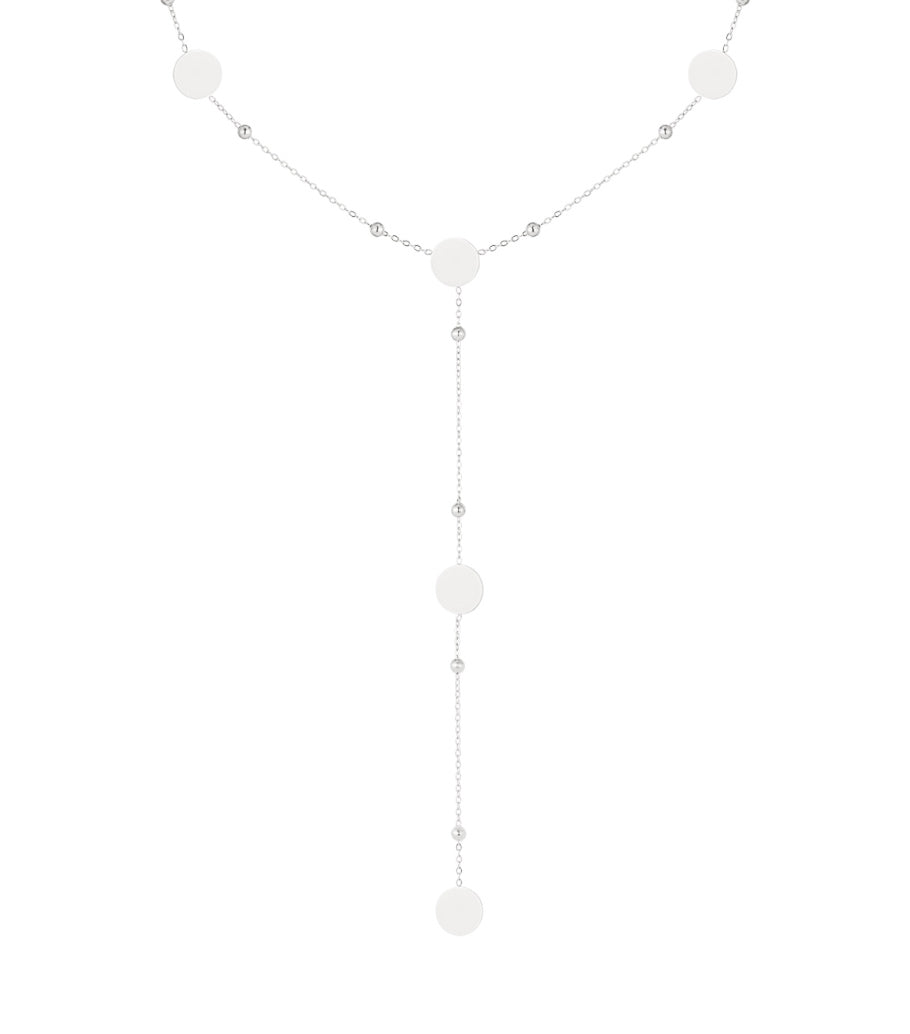 Sautoir cercles all over - doré