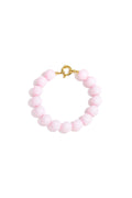 Bracelet à perles moyennes et fermoir avant - 12 mm