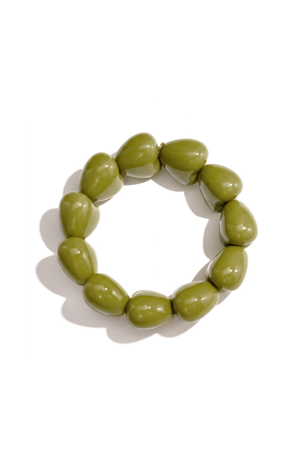 Bracelet en forme de grand cœur à 11 perles