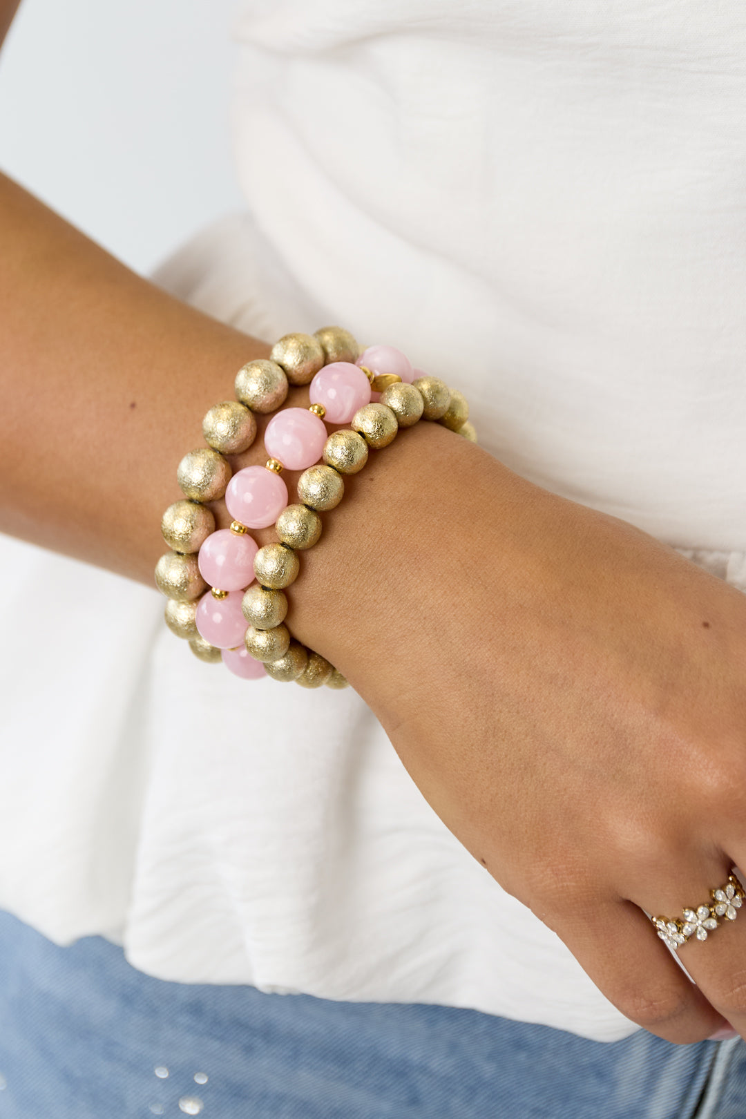 Ensemble de 3 bracelets à perles