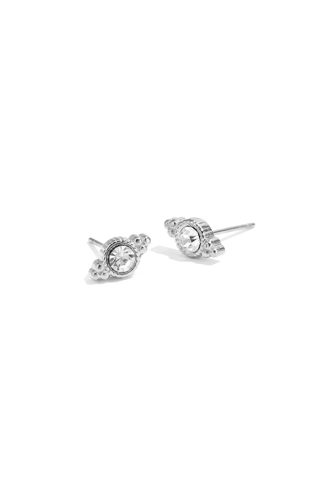 Boucles d'oreilles puces en acier inoxydable, forme irrégulière, collection décontractée et simple pour femmes