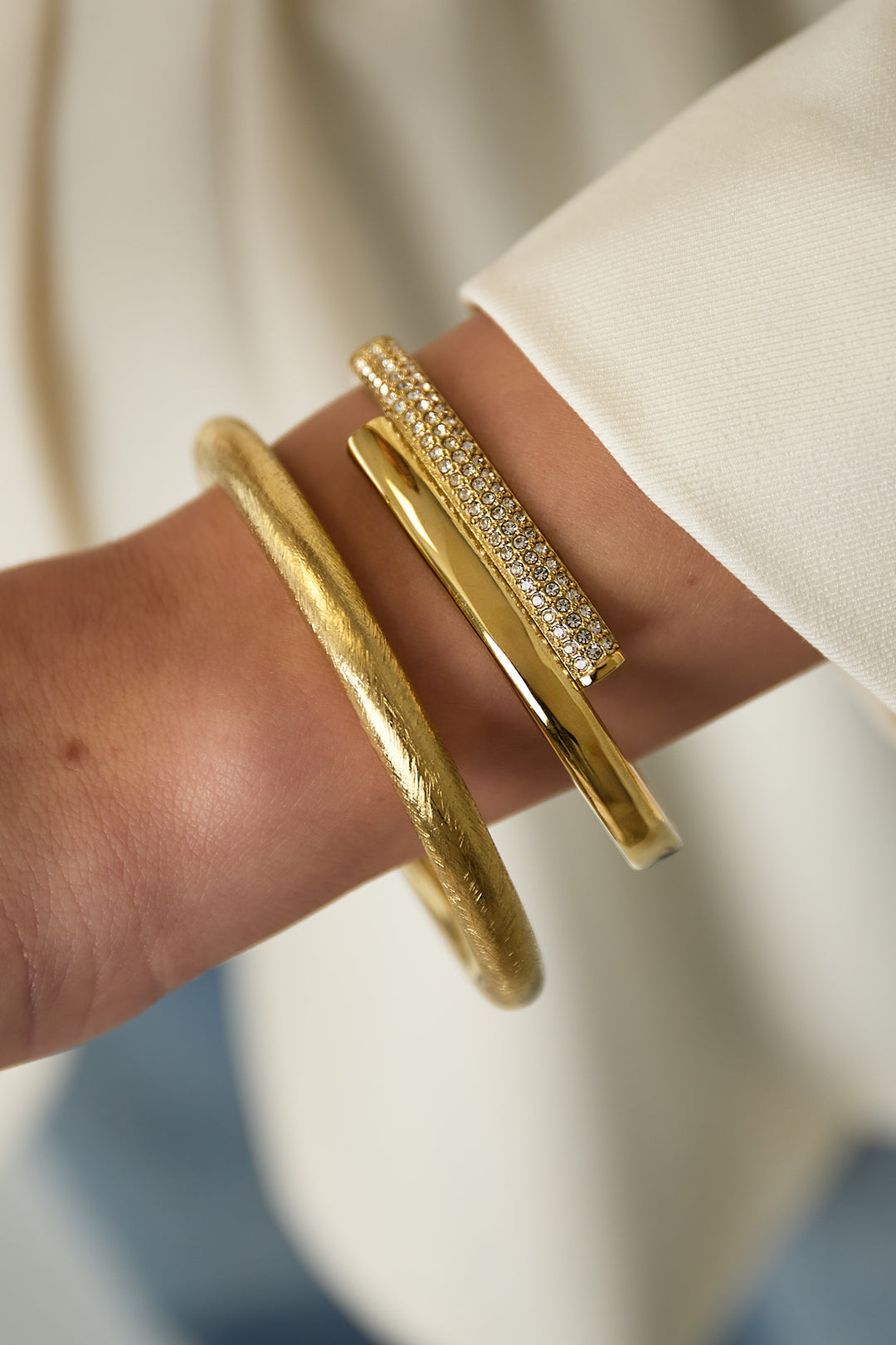 Bracelets en acier inoxydable cercle Casual Daily Simple Series Bijoux pour femmes