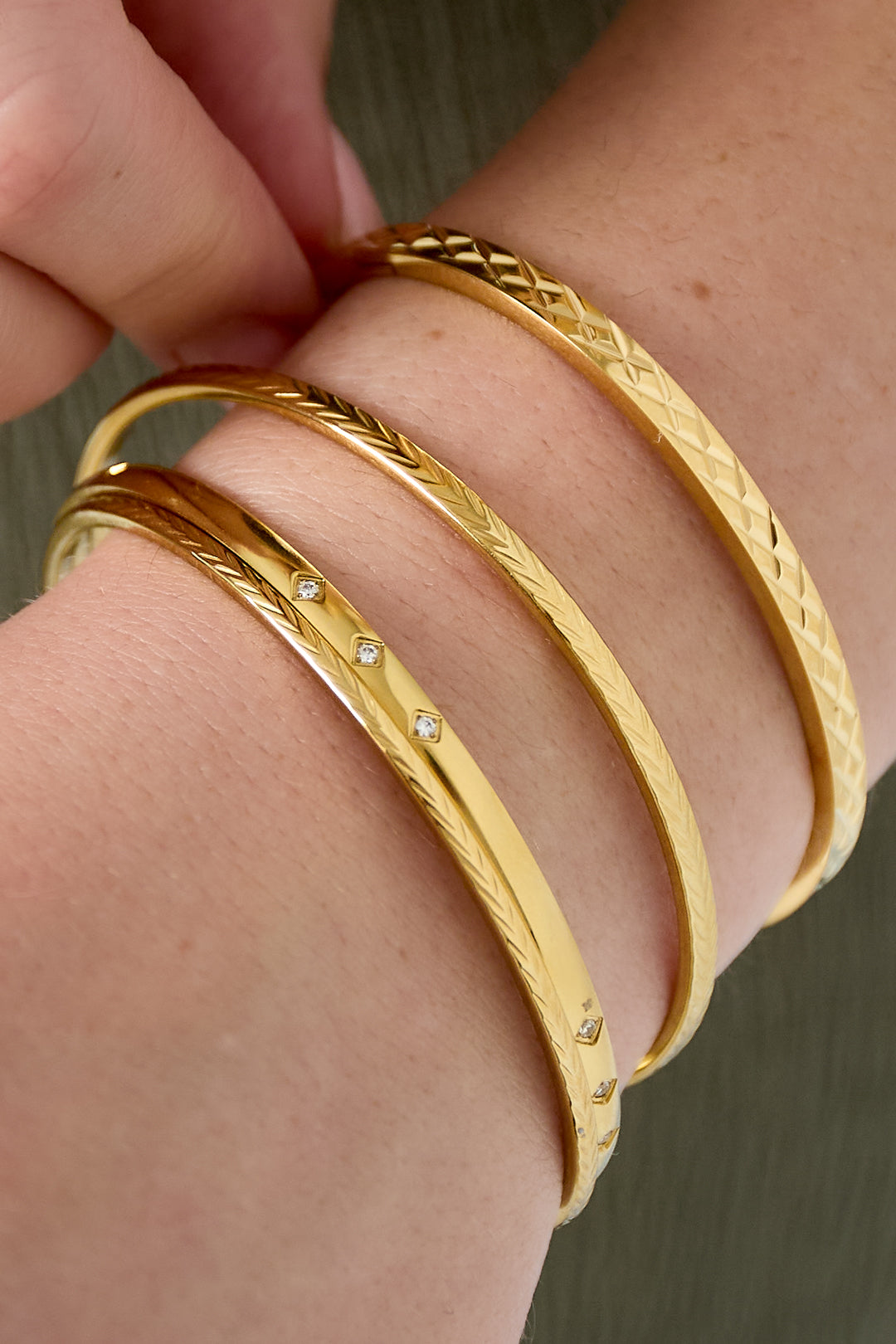 Bracelet simple à carreaux