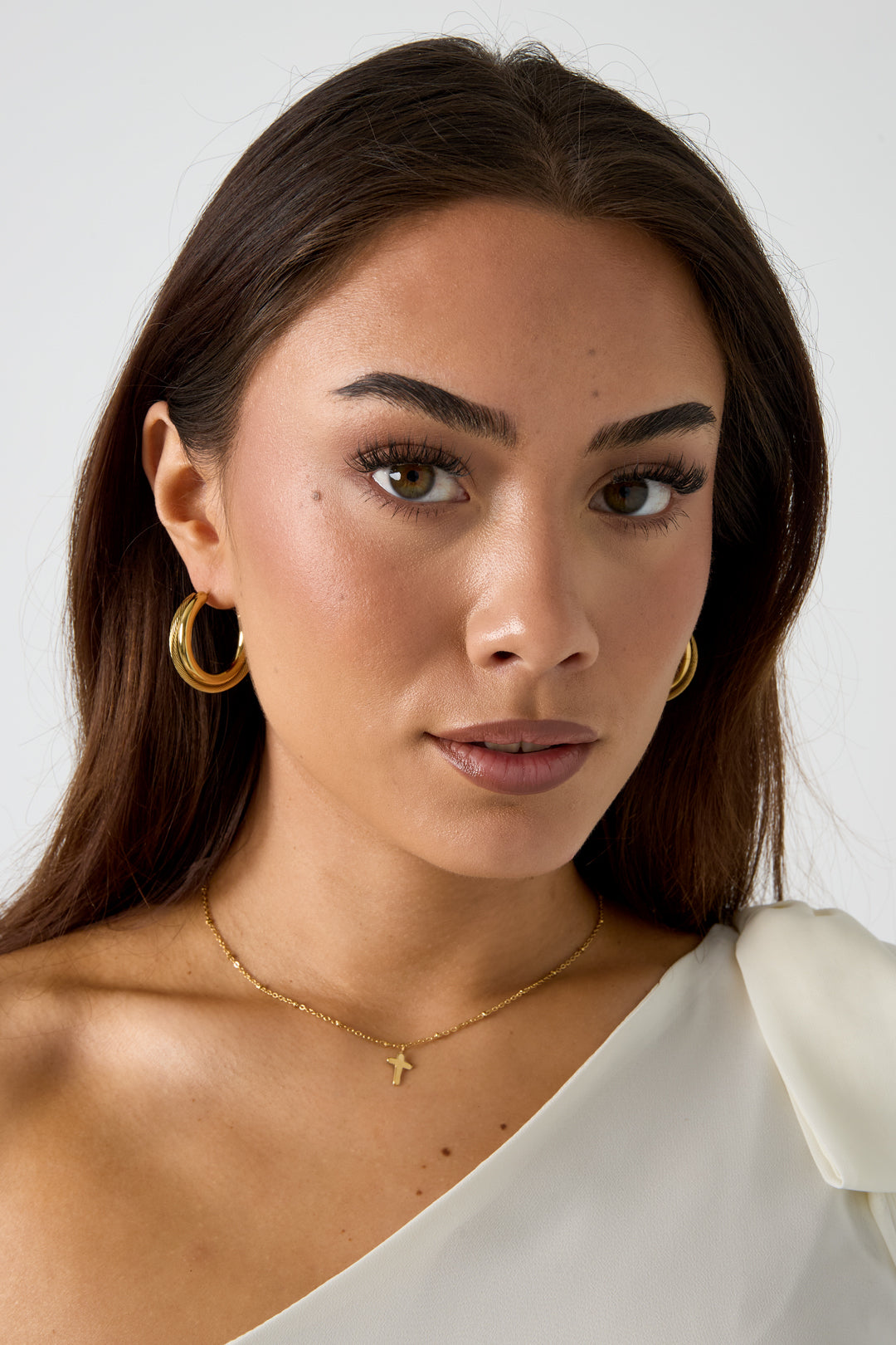 Boucles d'oreilles créoles doubles et épaisses