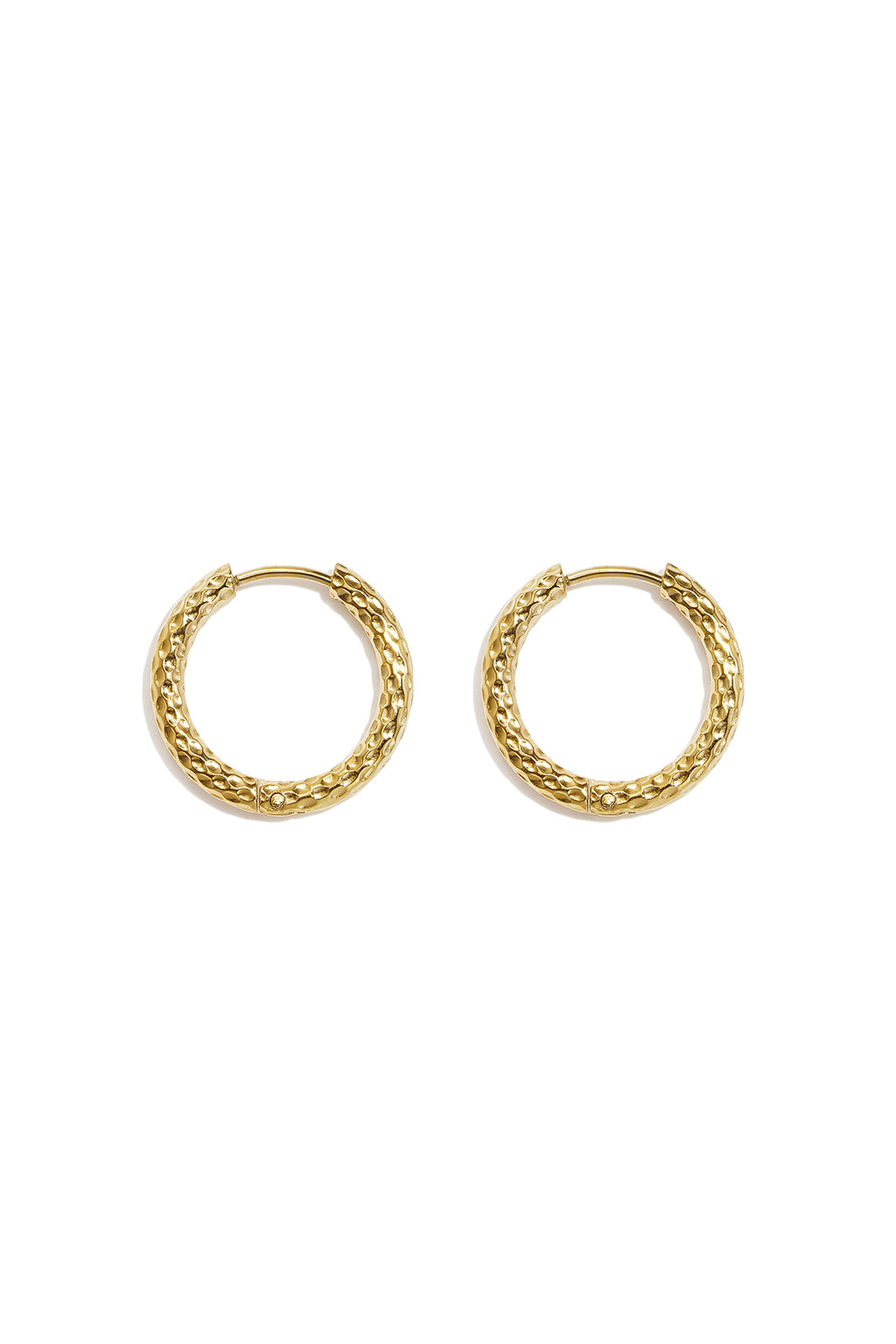Boucles d'oreilles créoles en acier inoxydable, style simple et quotidien, collection de bijoux pour femmes