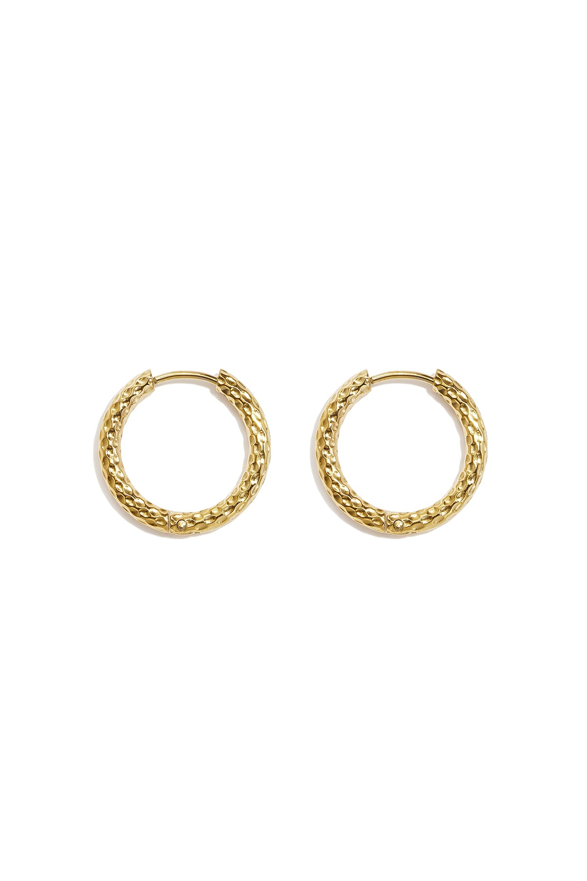 Boucles d'oreilles créoles en acier inoxydable, style simple et quotidien, collection de bijoux pour femmes