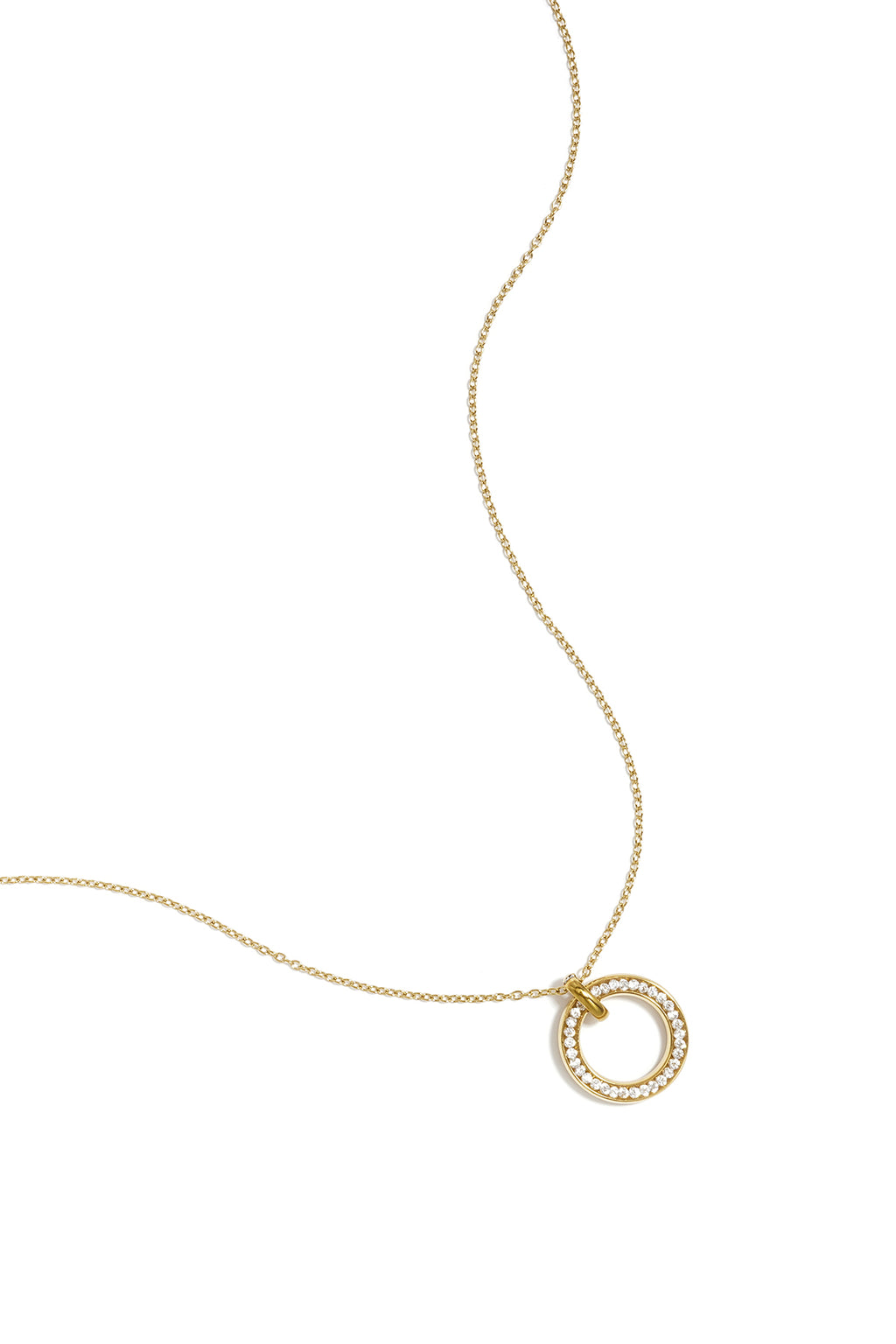Collier avec cercle incrusté