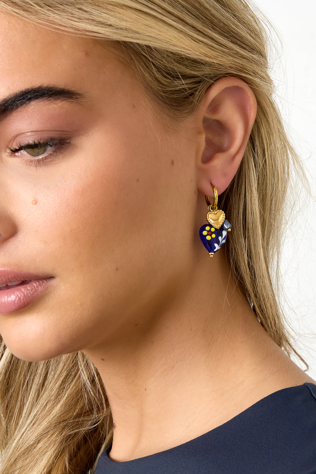 Boucles d'oreilles pendantes en acier inoxydable, style cœur, décontractées, simples et quotidiennes, bijoux pour femmes