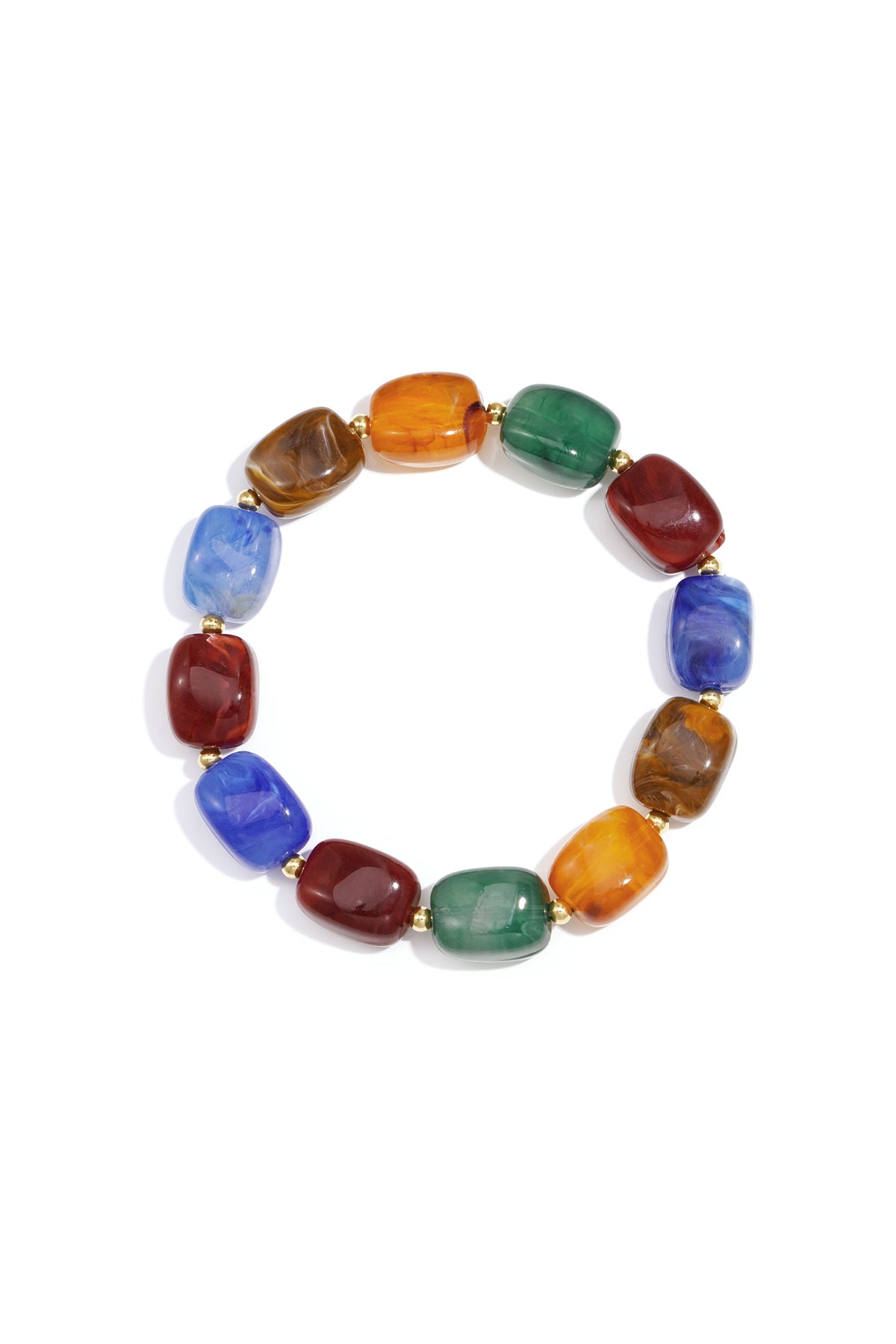 Bracelets en perles acryliques, série rétro classique quotidienne, bijoux pour femmes
