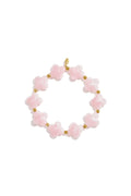 Bracelet de perles avec des perles en forme de trèfle