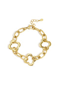 Bracelets chaîne en acier inoxydable Clover, bijoux décontractés pour femmes