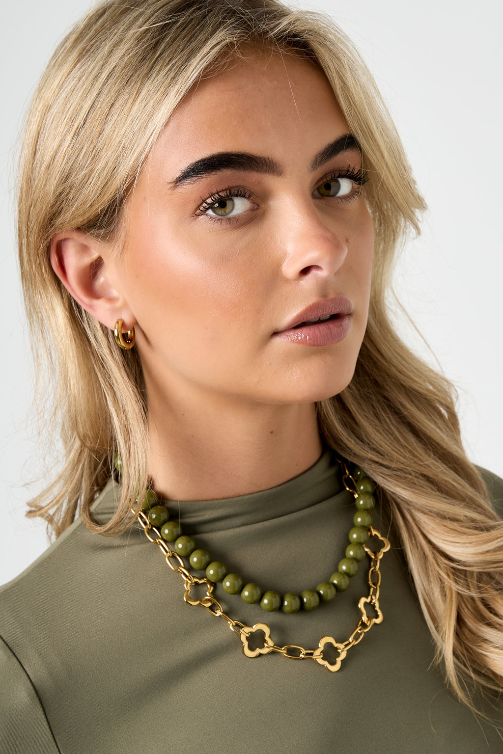 Colliers en acier inoxydable Clover, série décontractée, simple et quotidienne, bijoux pour femmes