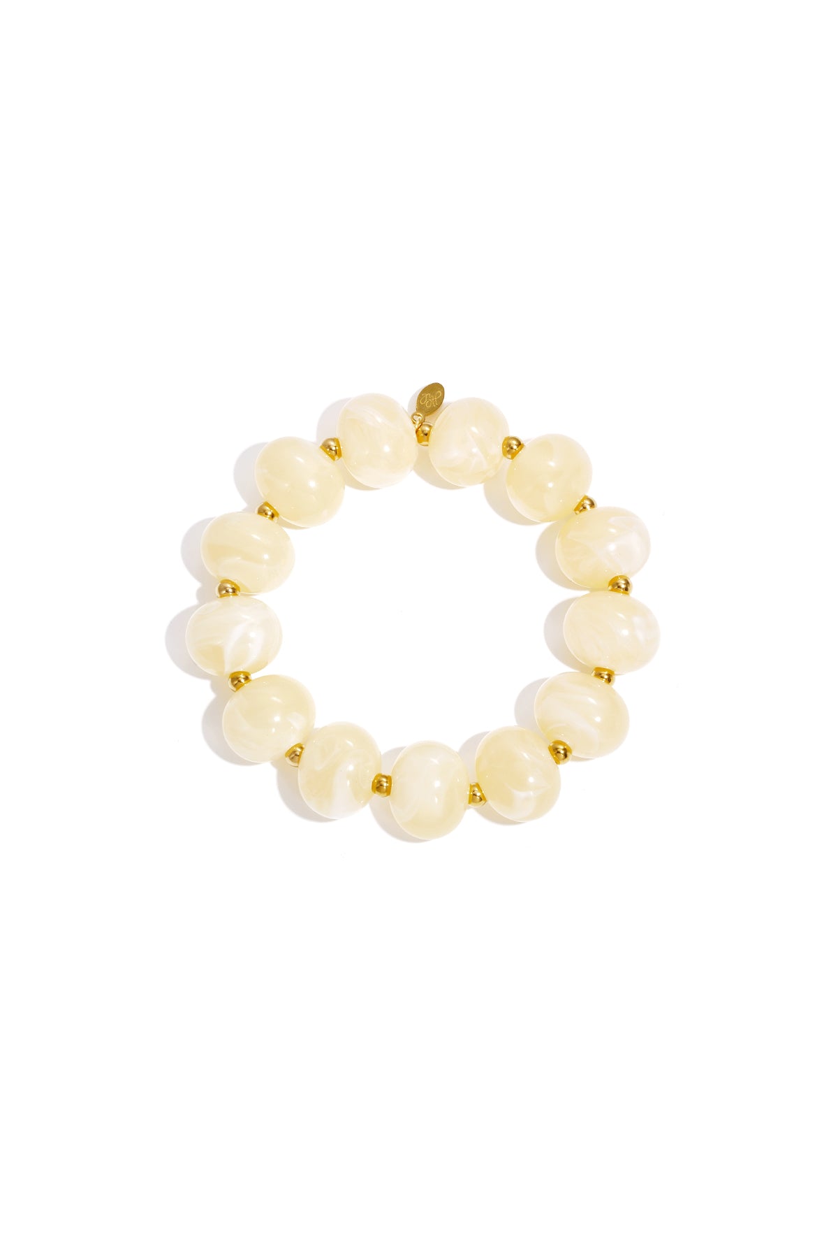 Bracelet élastique à grosses perles
