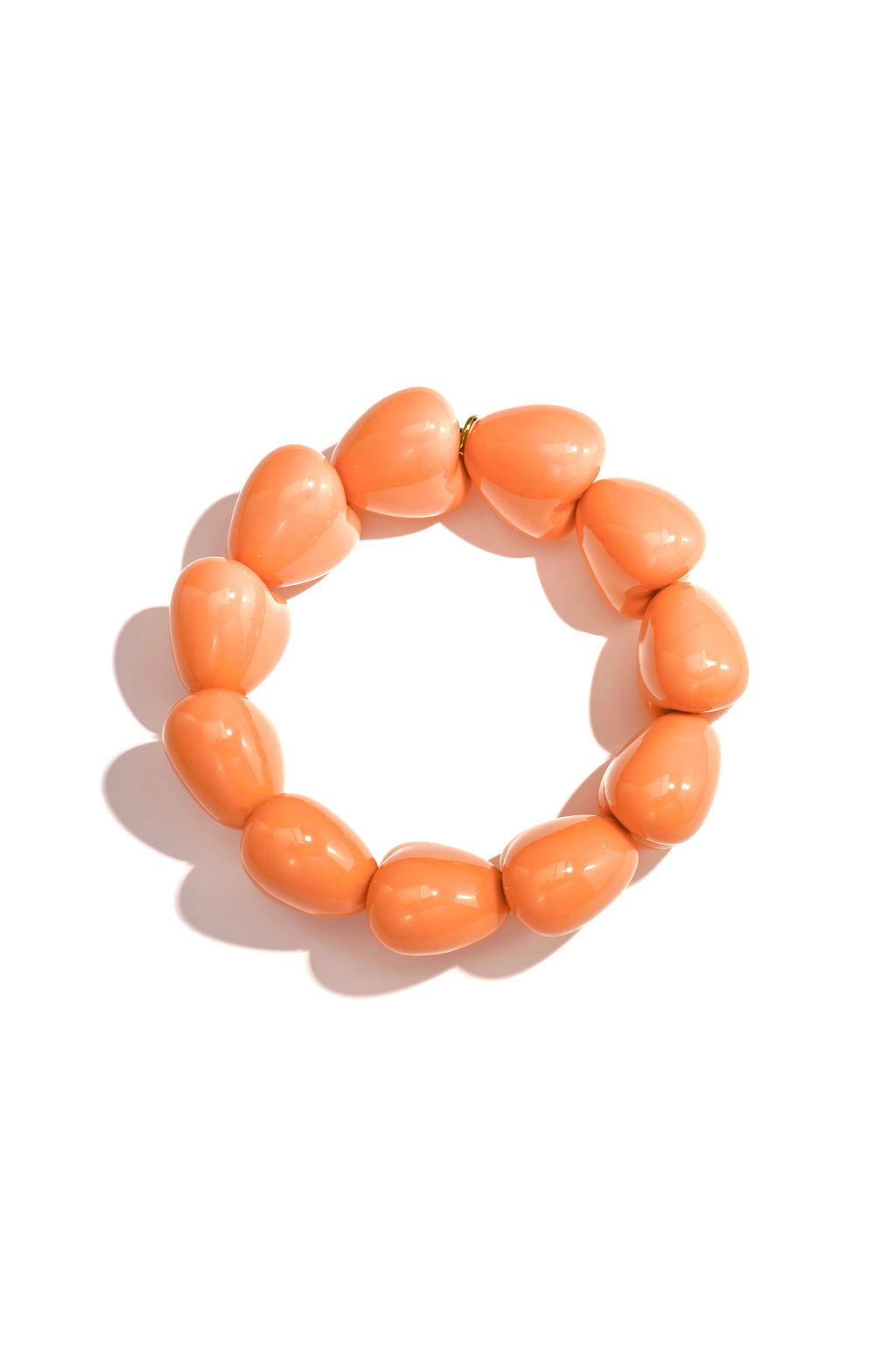 Bracelet en forme de grand cœur à 11 perles