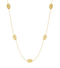Collier long à maillons lisses