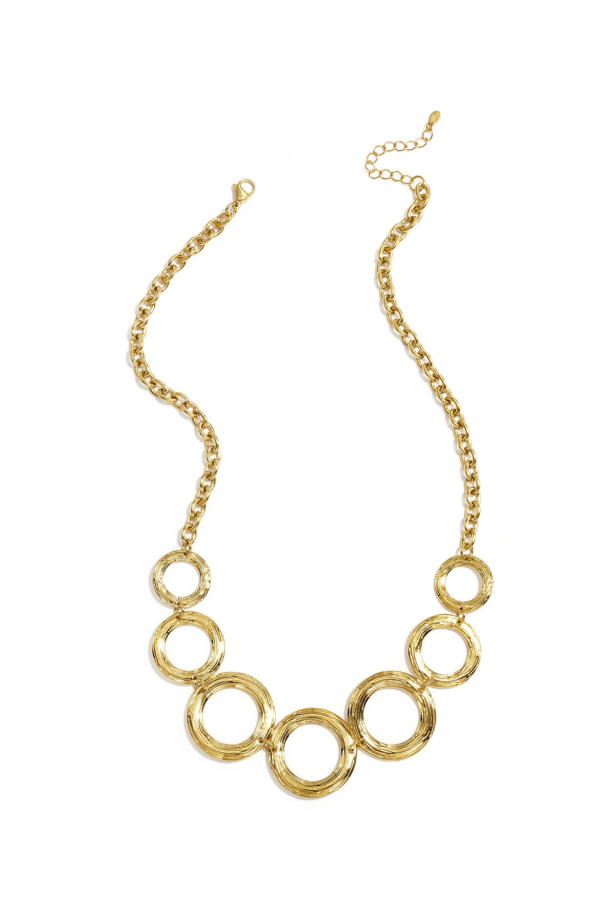 Collier statement à grands cercles ouverts