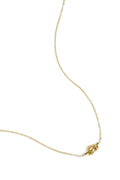 Collier simple avec breloque nouée - doré