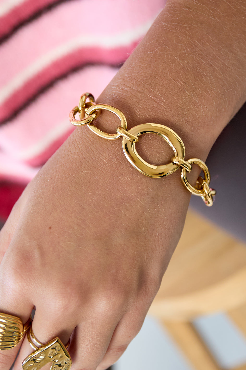 Bracelets à chaîne en acier inoxydable, série décontractée, simple et quotidienne, bijoux pour femmes