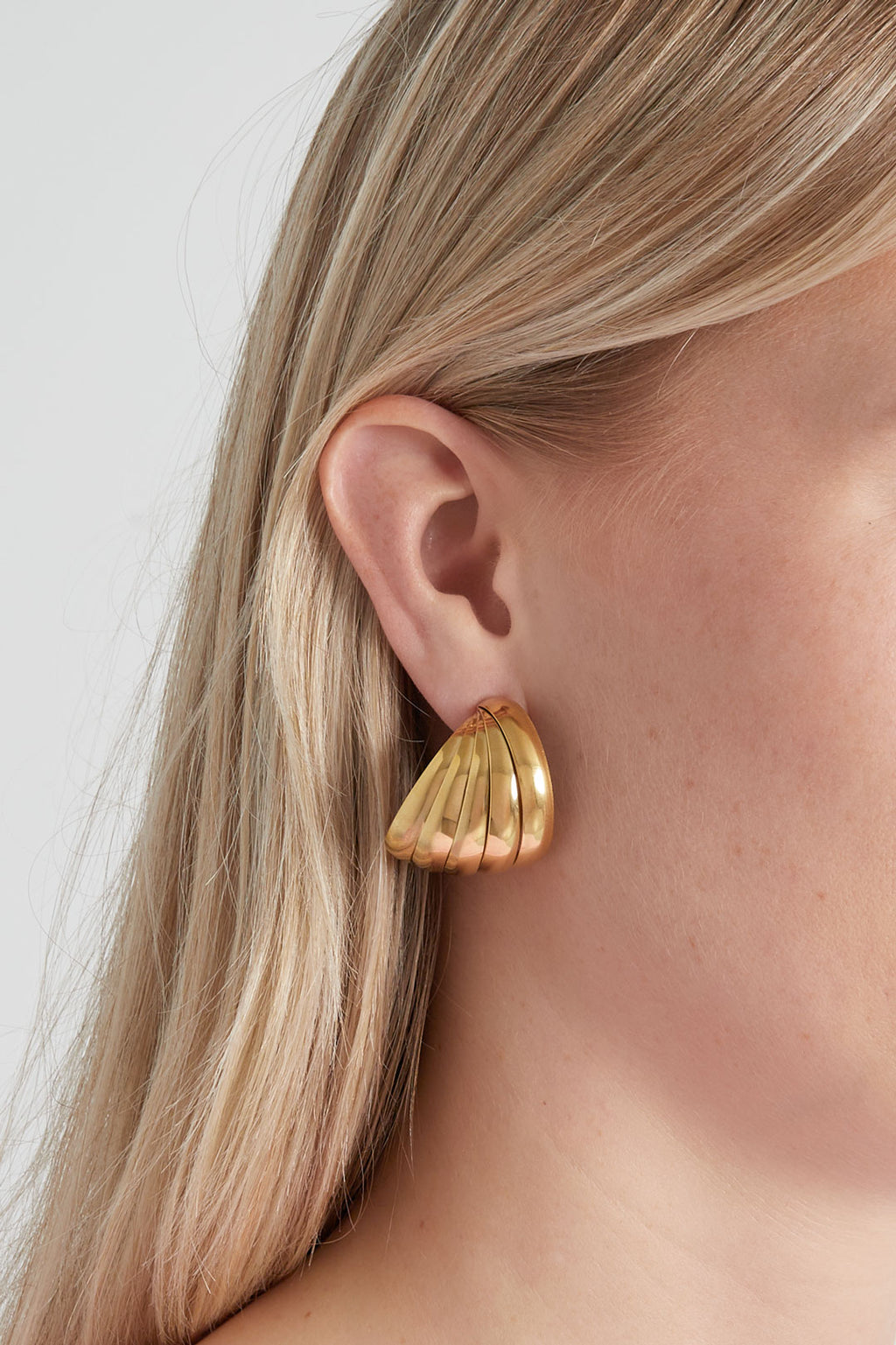 Boucles d'oreilles à tige en acier inoxydable, style géométrique, décontracté, simple, pour femme