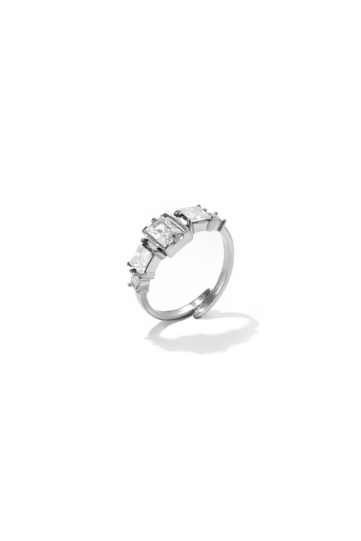 Bagues minimalistes en acier inoxydable, forme géométrique, collection Simple Daily Simple, bijoux pour femmes
