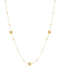 Collier long en forme de cœur