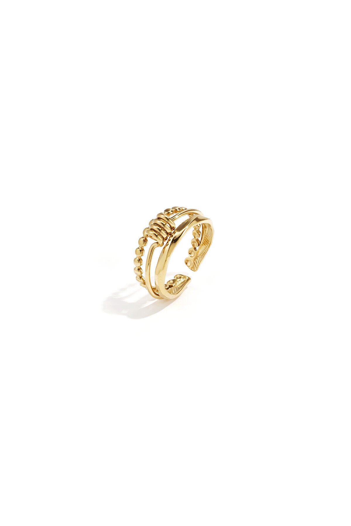 Elegant Adjustable Minimalist Ring - Silver & Gold