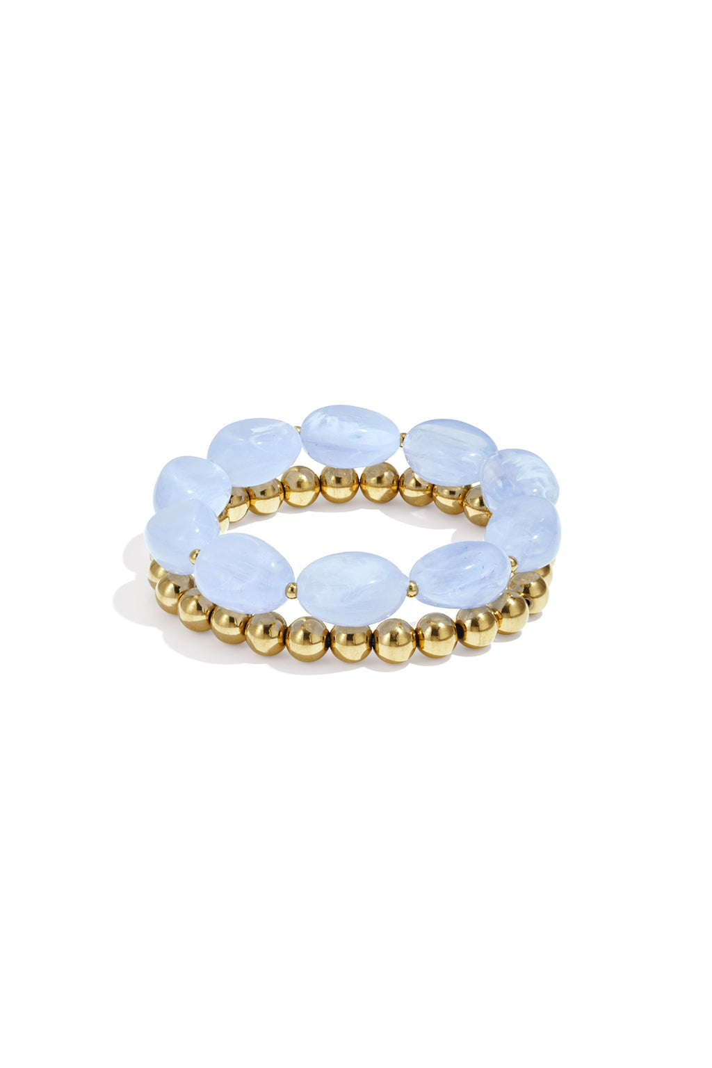 Bracelet composé de perles organiques