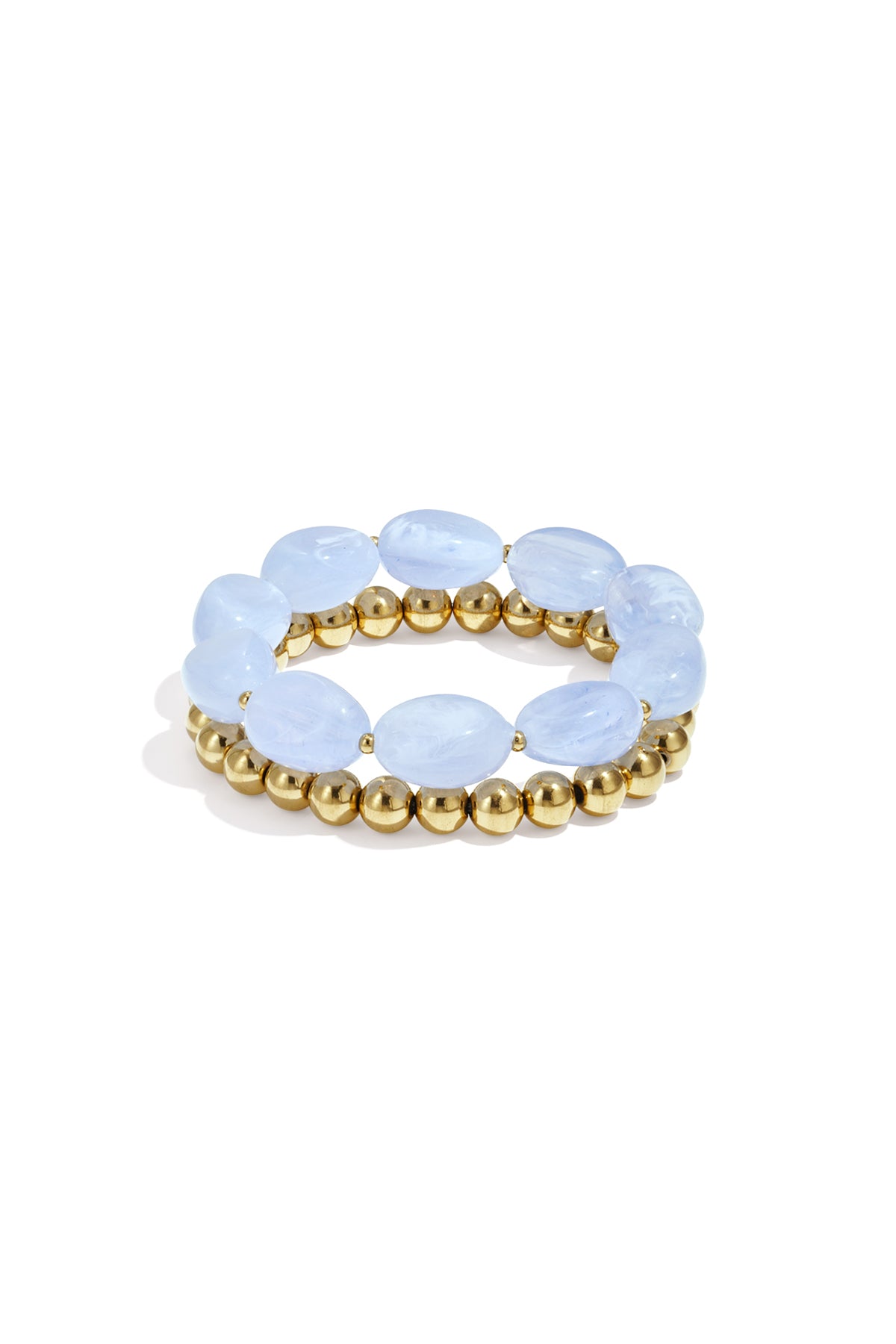 Bracelet composé de perles organiques