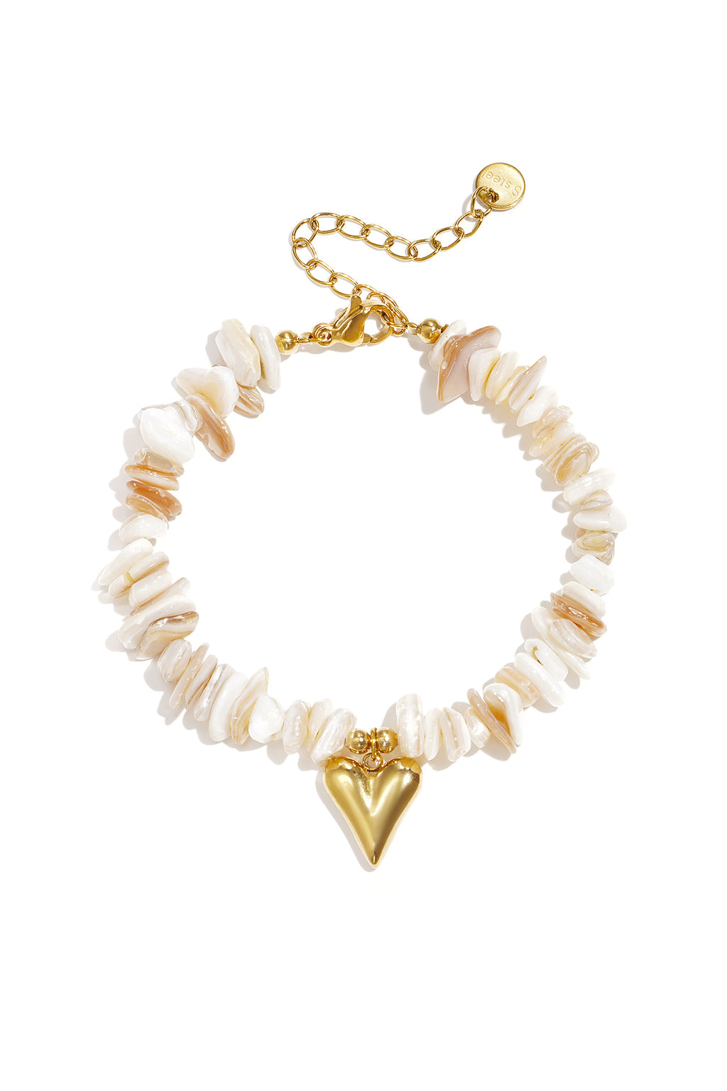 Bracelets en perles de pierre, motif cœur, collection vacances et romantisme au quotidien, bijoux pour femmes