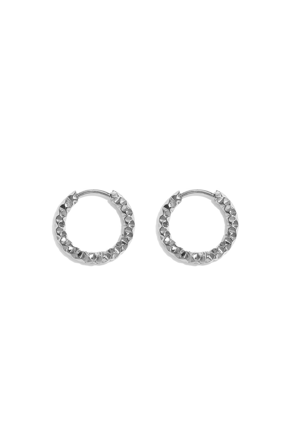Boucles d'oreilles créoles en acier inoxydable, style simple et quotidien, collection de bijoux pour femmes